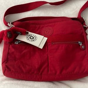 Kipling Red crossbody purse